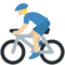 Person Biking - Medium Light emoji on Twitter